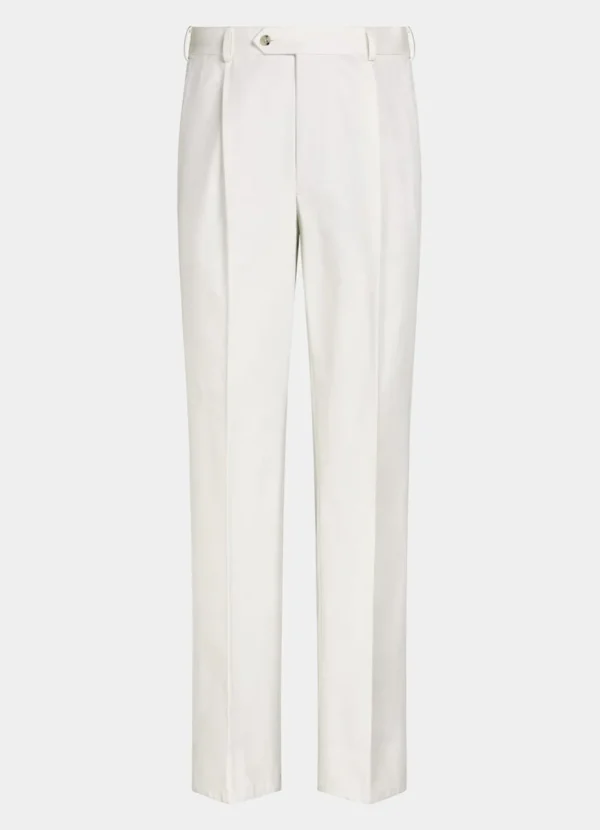 Suitsupply Pantalons*Pantalon Wide Leg Straight blanc cassé