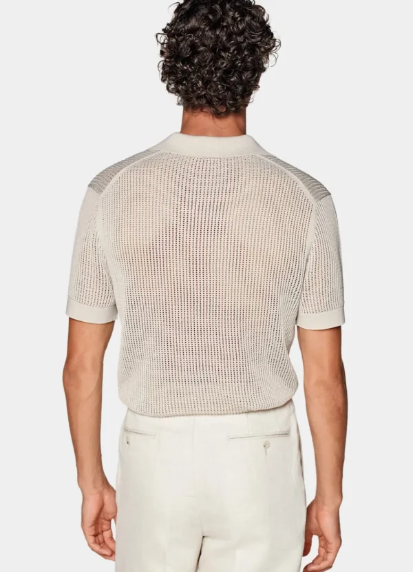 Suitsupply Polos | Polos*Polo crochet sans boutons sable