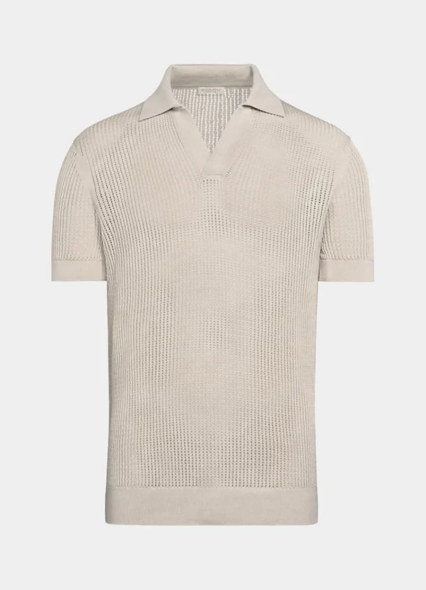 Suitsupply Polos | Polos*Polo crochet sans boutons sable