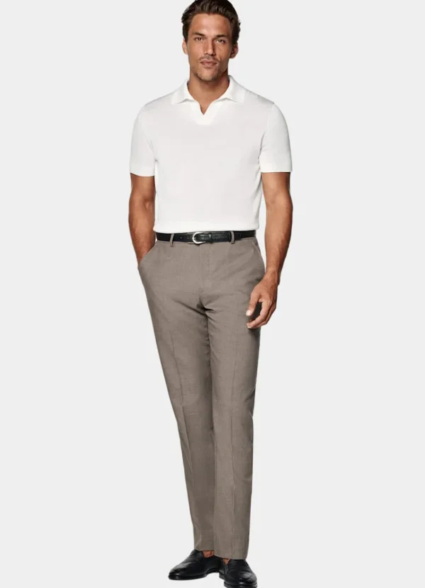 Suitsupply Polos | Polos*Polo sans boutons blanc cassé