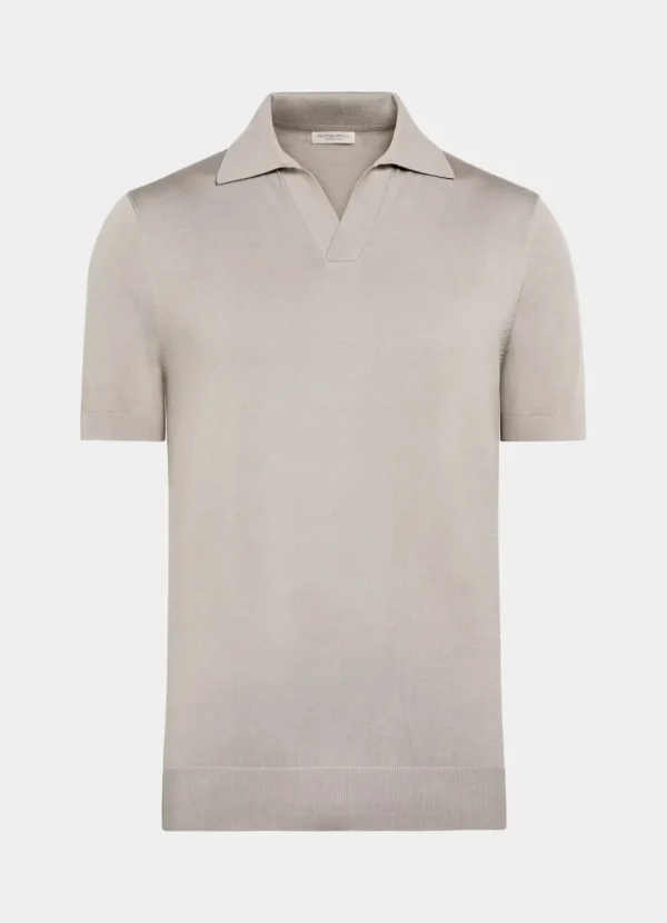 Suitsupply Polos | Polos*Polo sans boutons taupe clair