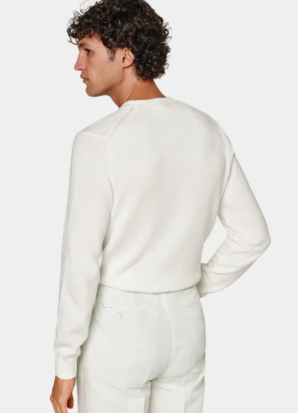 Suitsupply Pulls Col Rond Et Col V*Pull col rond blanc