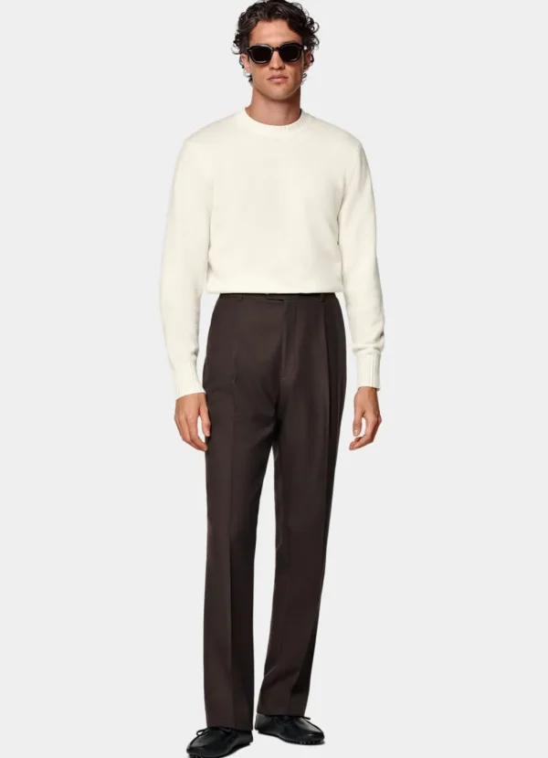 Suitsupply Pulls Col Rond Et Col V*Pull col rond blanc cassé