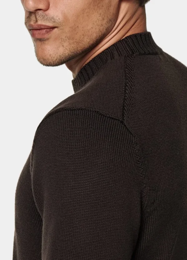 Suitsupply Pulls Col Rond Et Col V*Pull col rond marron foncé