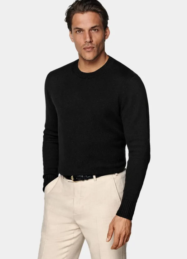 Suitsupply Pulls Col Rond Et Col V*Pull col rond noir