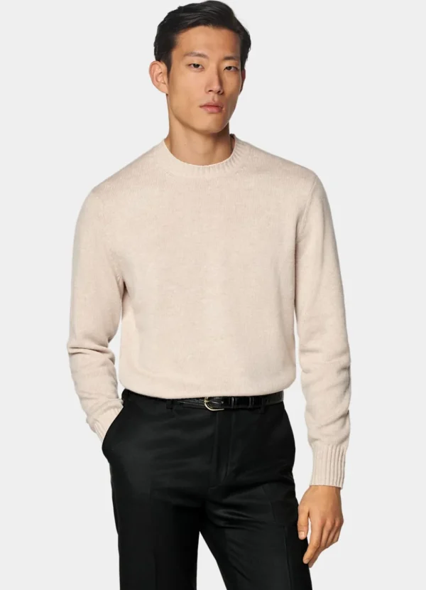 Suitsupply Pulls Col Rond Et Col V*Pull col rond sable