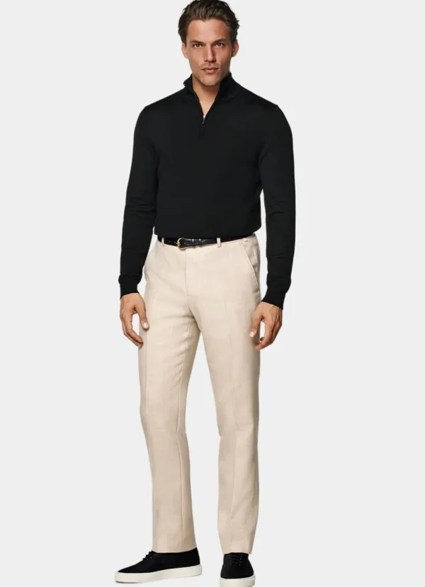 Suitsupply Pulls Zippés*Pull semi-zippé Merino noir