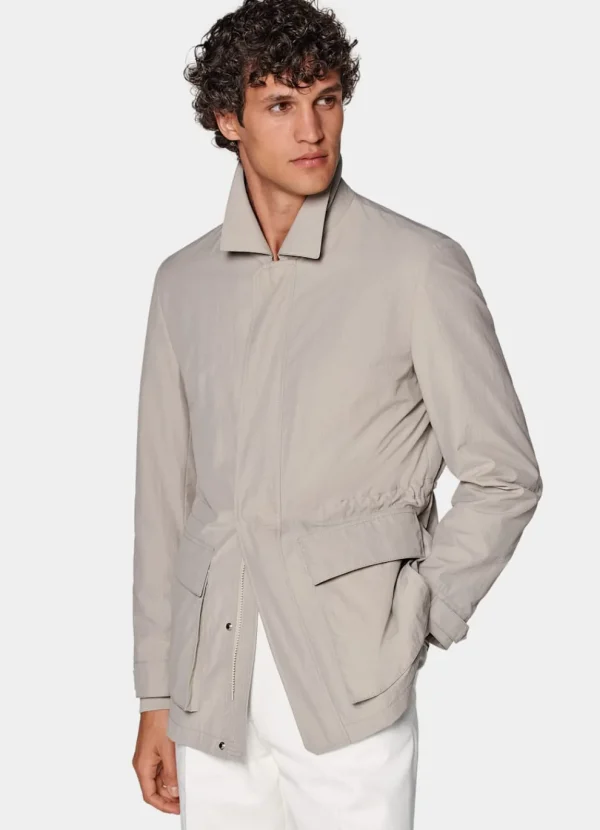 Suitsupply Manteaux Imperméables | Vestes Décontractées Et Blousons*Saharienne taupe clair