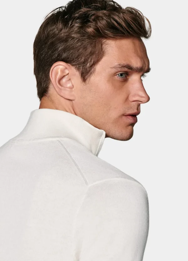 Suitsupply Pulls Zippés*Semi-zippé blanc cassé