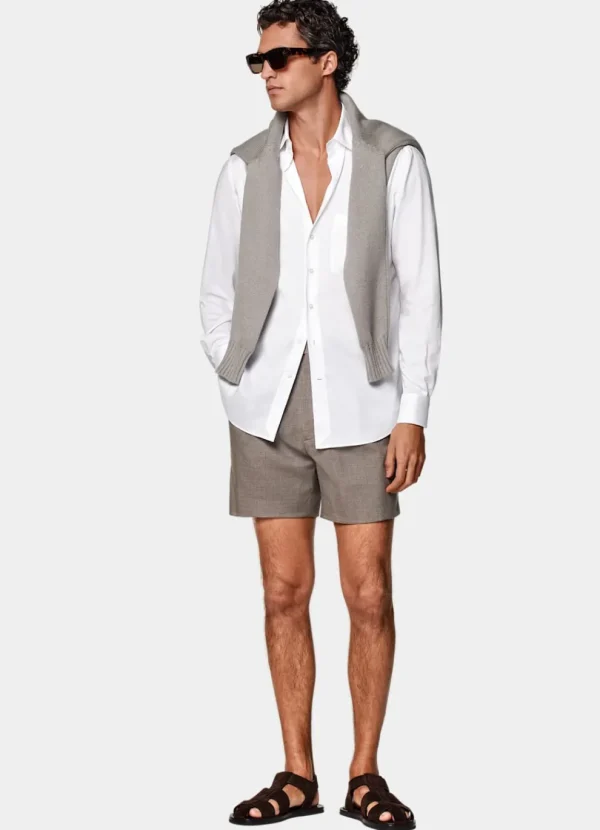 Suitsupply Pantalons*Short Duca taupe