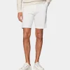 Suitsupply Pantalons*Short Slim Leg blanc cassé