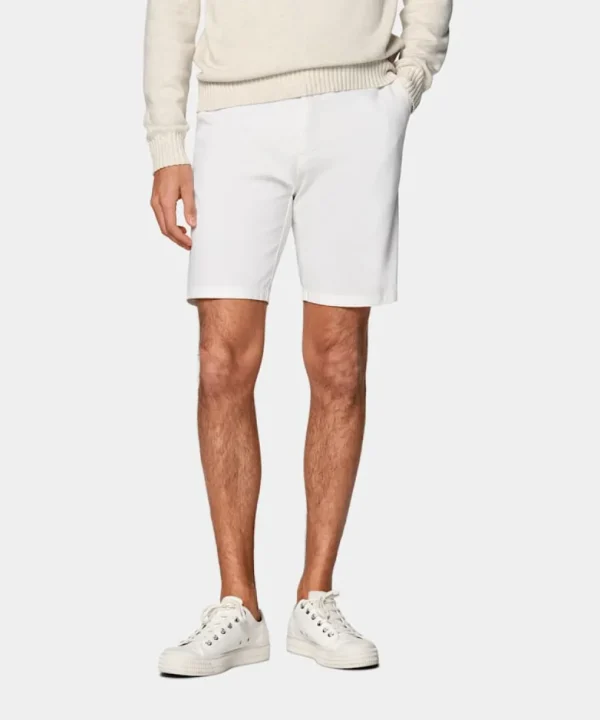 Suitsupply Pantalons*Short Slim Leg blanc cassé