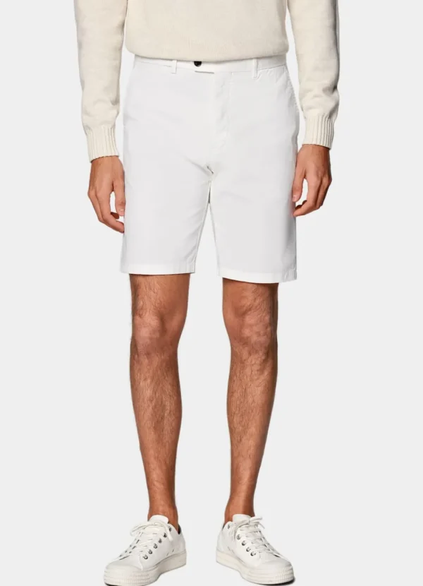 Suitsupply Pantalons*Short Slim Leg blanc cassé