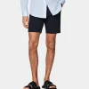 Suitsupply Pantalons*Short Slim Leg bleu marine