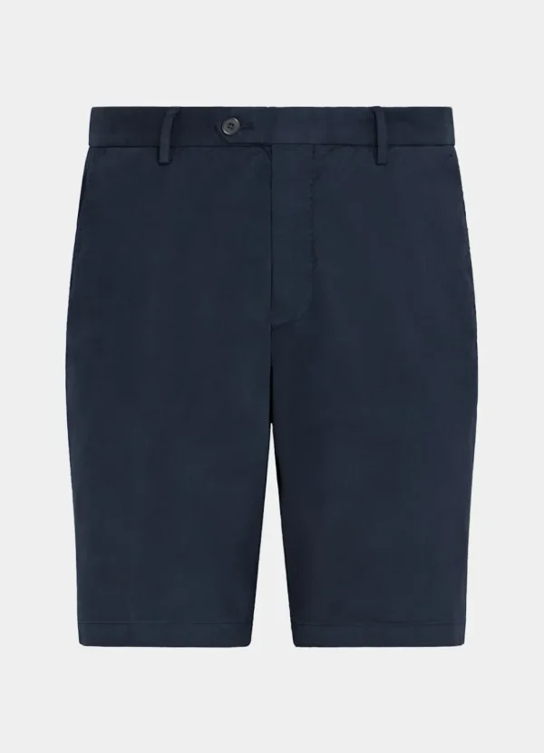 Suitsupply Pantalons*Short Slim Leg bleu marine