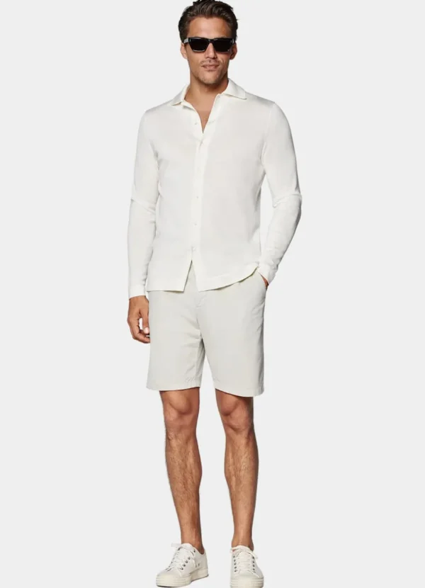 Suitsupply Pantalons*Short Slim Leg sable