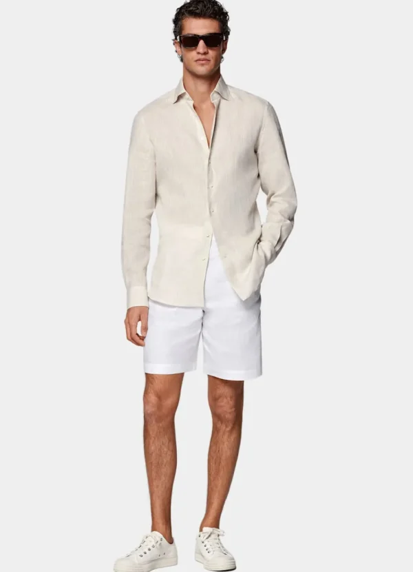 Suitsupply Pantalons*Short Straight Leg blanc