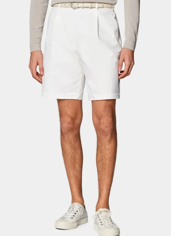 Suitsupply Pantalons*Short Straight Leg blanc cassé