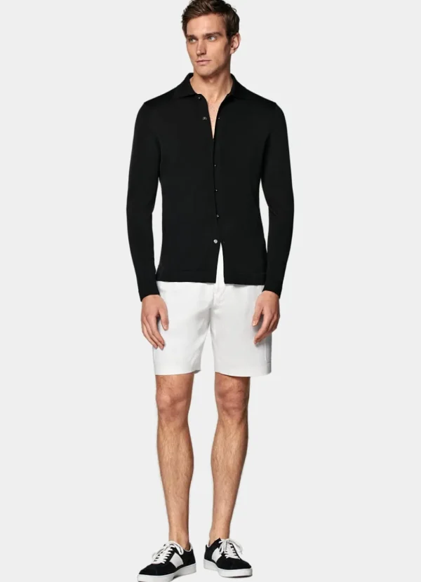 Suitsupply Pantalons*Short Straight Leg blanc à chevrons