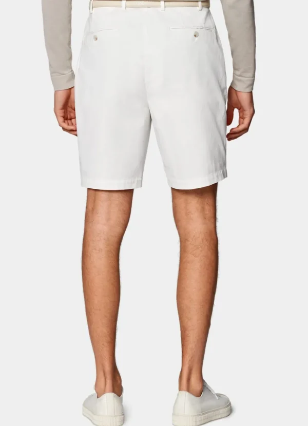 Suitsupply Pantalons*Short Straight Leg blanc cassé