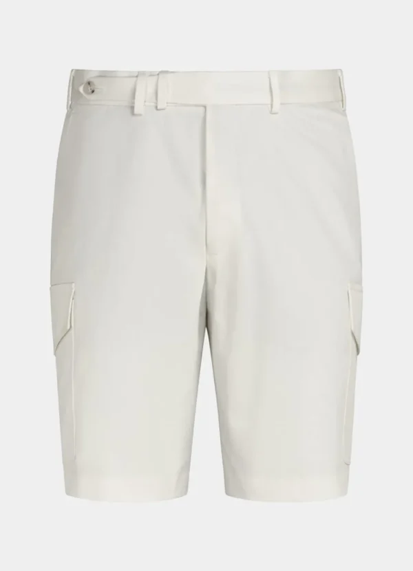 Suitsupply Pantalons*Short Straight Leg blanc à chevrons