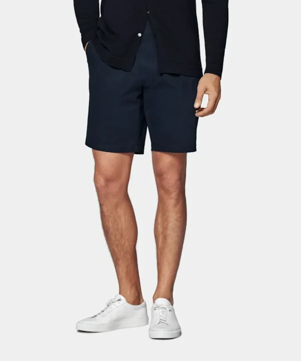 Suitsupply Pantalons*Short Straight Leg bleu marine