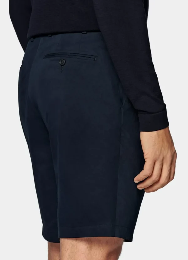 Suitsupply Pantalons*Short Straight Leg bleu marine