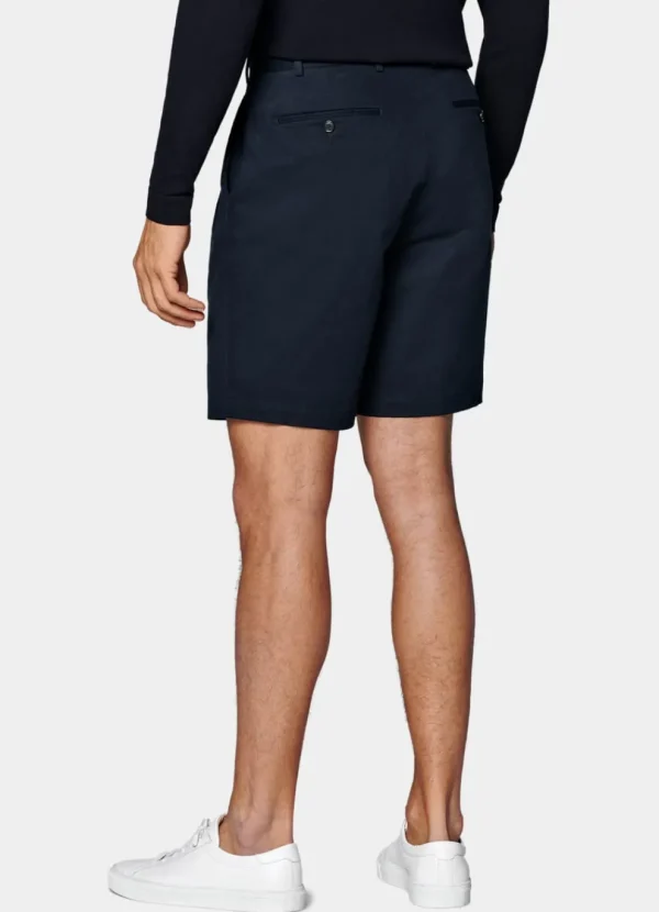 Suitsupply Pantalons*Short Straight Leg bleu marine