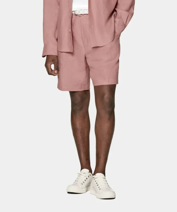 Suitsupply Pantalons*Short Straight Leg rose