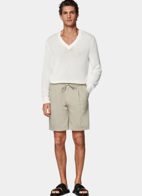 Suitsupply Pantalons*Short Straight Leg sable