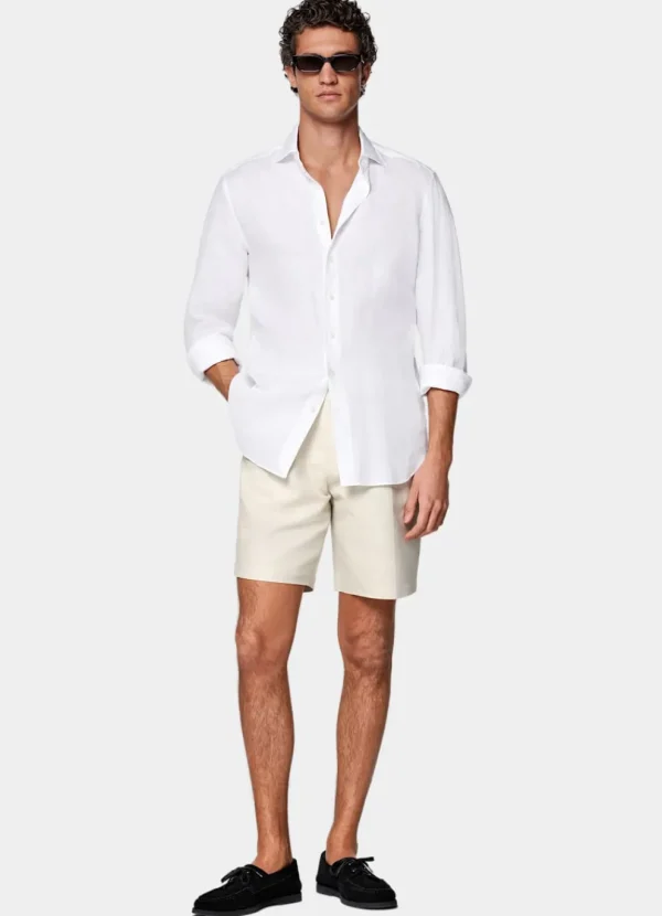 Suitsupply Pantalons*Short Straight Leg sable