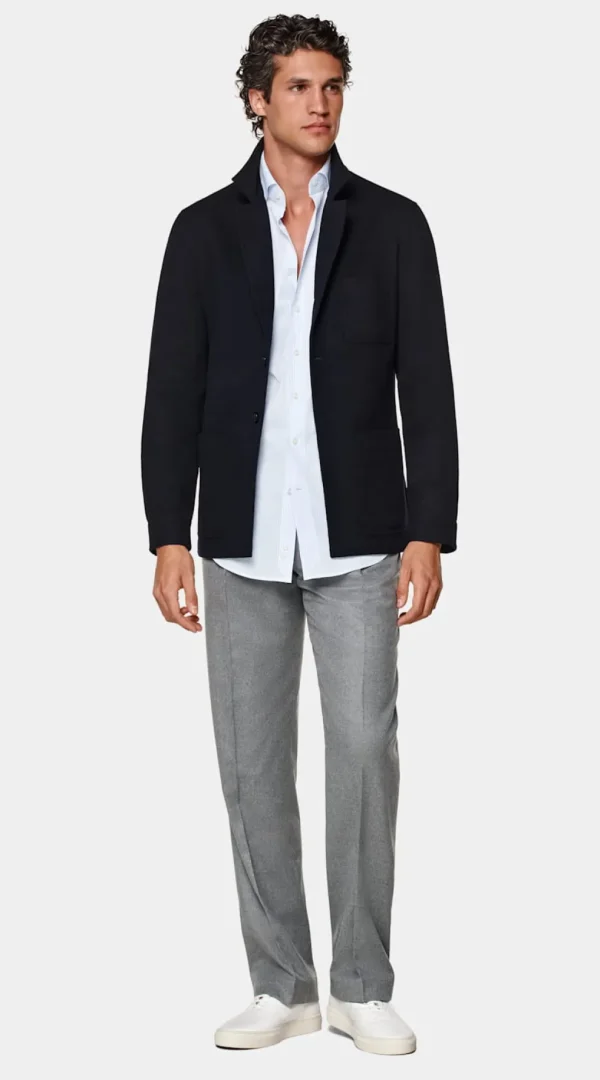 Suitsupply Blazers*Veste chemise coupe Relaxed bleu marine