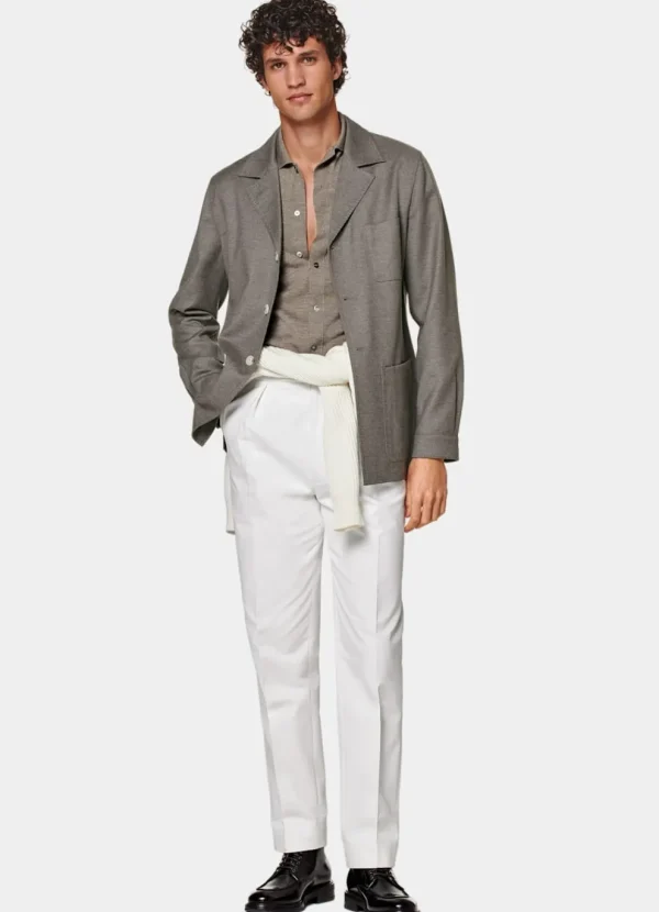 Suitsupply Blazers*Veste chemise coupe Relaxed taupe