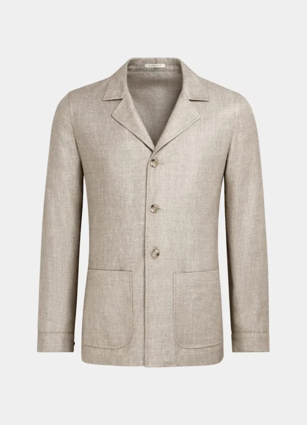 Suitsupply Blazers*Veste chemise coupe Relaxed marron moyen