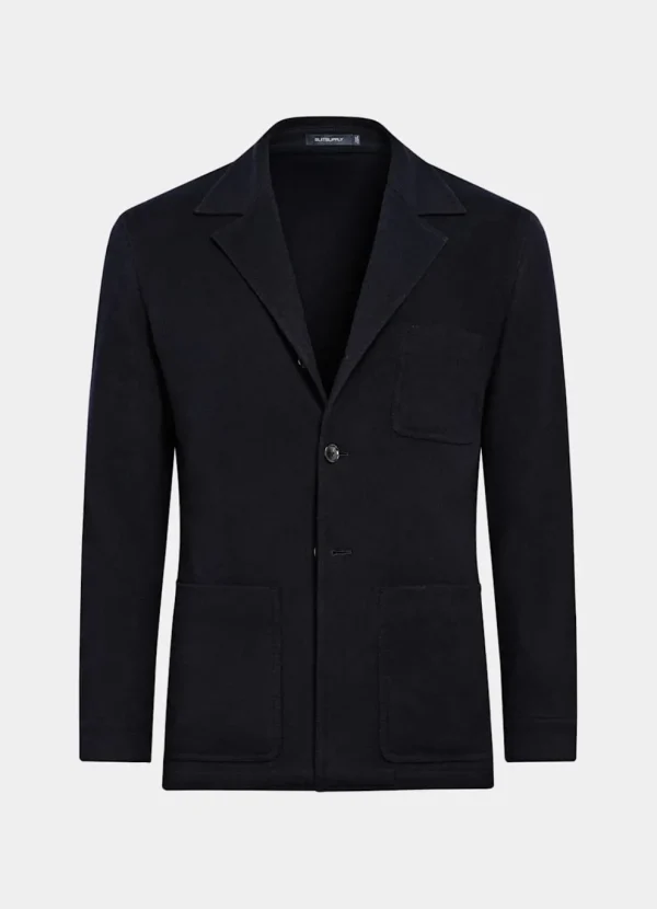 Suitsupply Blazers*Veste chemise coupe Relaxed bleu marine