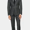 Suitsupply Vestes De Costume*Veste de costume Havana coupe Tailored gris foncé œil-de-perdrix