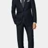 Suitsupply Vestes De Costume*Veste de costume Havana coupe Tailored bleu marine œil-de-perdrix