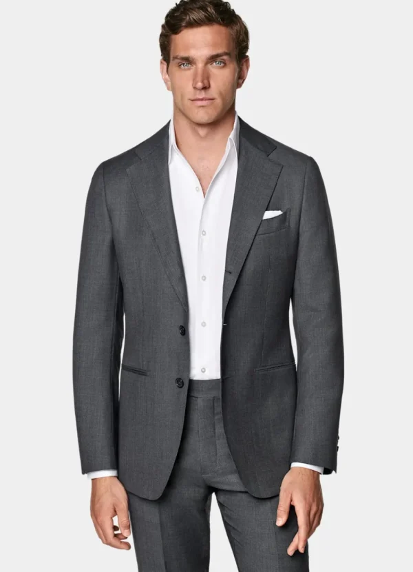 Suitsupply Vestes De Costume*Veste de costume Havana coupe Tailored gris foncé œil-de-perdrix