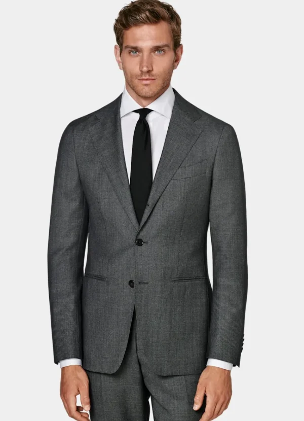 Suitsupply Vestes De Costume*Veste de costume Havana coupe Tailored gris foncé œil-de-perdrix