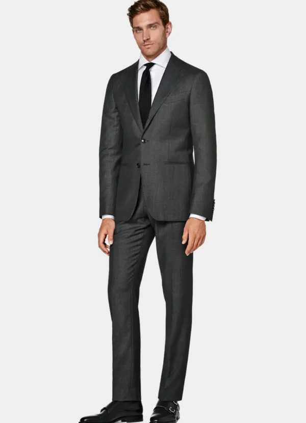 Suitsupply Vestes De Costume*Veste de costume Havana coupe Tailored gris foncé œil-de-perdrix