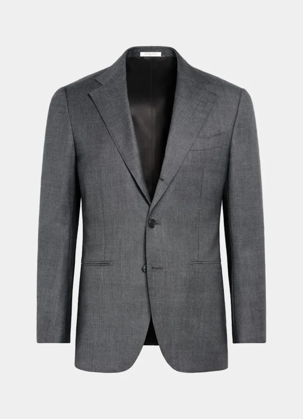 Suitsupply Vestes De Costume*Veste de costume Havana coupe Tailored gris foncé œil-de-perdrix