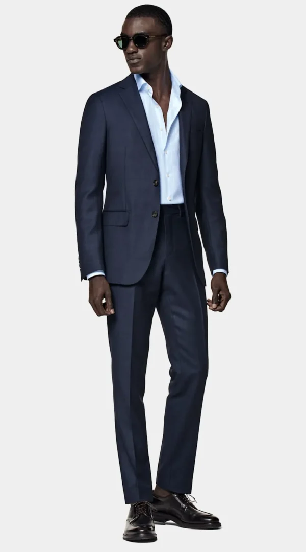 Suitsupply Vestes De Costume*Veste de costume Sienna coupe Tailored bleu marine œil-de-perdrix