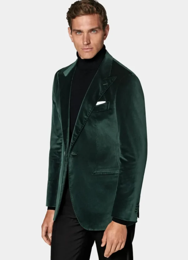 Suitsupply Tenues De Soirée | Vestes De Smoking*Veste de smoking Havana coupe Tailored vert foncé