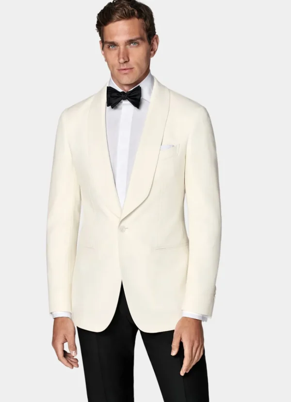 Suitsupply Tenues De Soirée | Vestes De Smoking*Veste de smoking Havana coupe Tailored blanc cassé