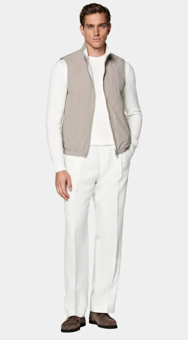 Suitsupply Vestes Sans Manches*Veste sans manches réversible taupe