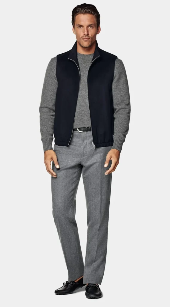 Suitsupply Vestes Sans Manches*Veste sans manches zippée bleu marine