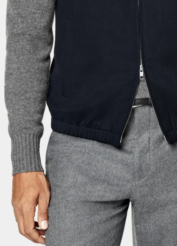 Suitsupply Vestes Sans Manches*Veste sans manches zippée bleu marine