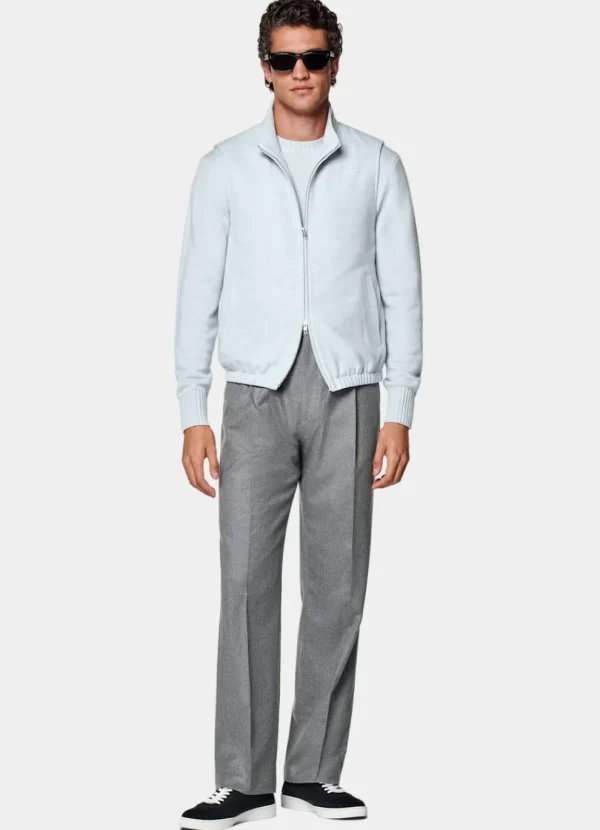 Suitsupply Vestes Sans Manches*Veste sans manches zippée bleu clair